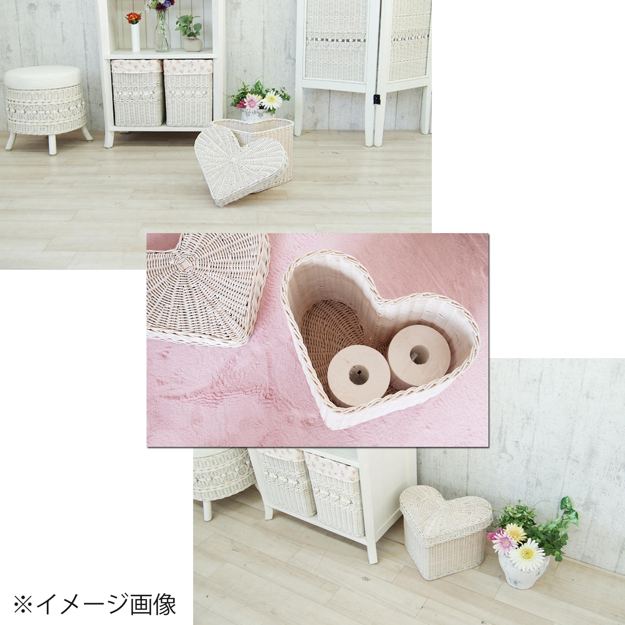 Amazon.co.jp: サンフラワーラタン ハート型ラタンバスケット Amazon.co.jp: サンフラワーラタン ハート型ラタンバスケット